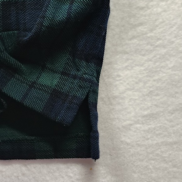 Polo Ralph Lauren Shirt Men's XL Green Blackwatch Plaid Custom Slim Fit Polo - Picture 16 of 16